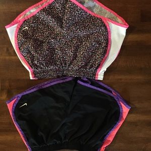 Two pairs of Nike athletic shorts size L. OBO